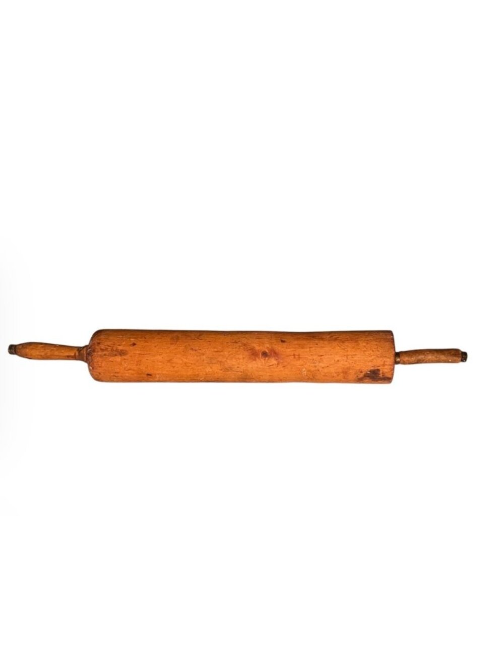 Antique Hardwood Rolling Pin Raised U 30" Long 5.6 Lbs Extra Heavy Commercial